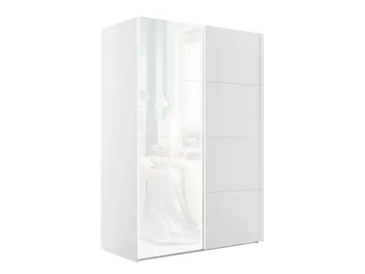 Белый снег 1800х2400х660 2 штанги, 4 полки Белый профиль