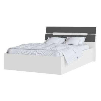 Корпус кровати 1,4 Гавана белый/серый графит