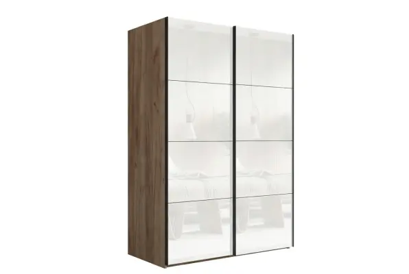 Крафт табачный 1800х2400х660 2 штанги, 4 полки, 2 ящика Черный профиль