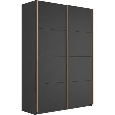 Прайм 2-х дверный (ЛДСП) (Серый диамант 1200х2300х570 1 штанга, 7 полок, 2 ящика Бронза профиль)