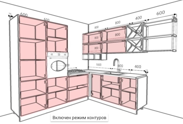 Кухня Ройс Лазурь Софт 260х260